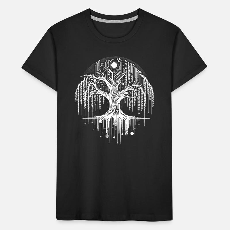 Conception de circuits numériques d’arbre de vie T-shirt bio Premium Enfant