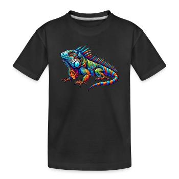 Iguane - T-shirt bio Premium Enfant - noir - Devant