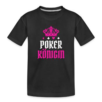 Queen Poker Statement Casino Joueurs professionnels Gamble - T-shirt bio Premium Enfant - noir - Devant