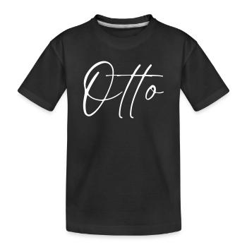 Otto Name T-Shirt Geschenk Für Männer - Kinder Premium Bio T-Shirt - Schwarz - Vorne