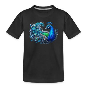 Paon - T-shirt bio Premium Enfant - noir - Devant
