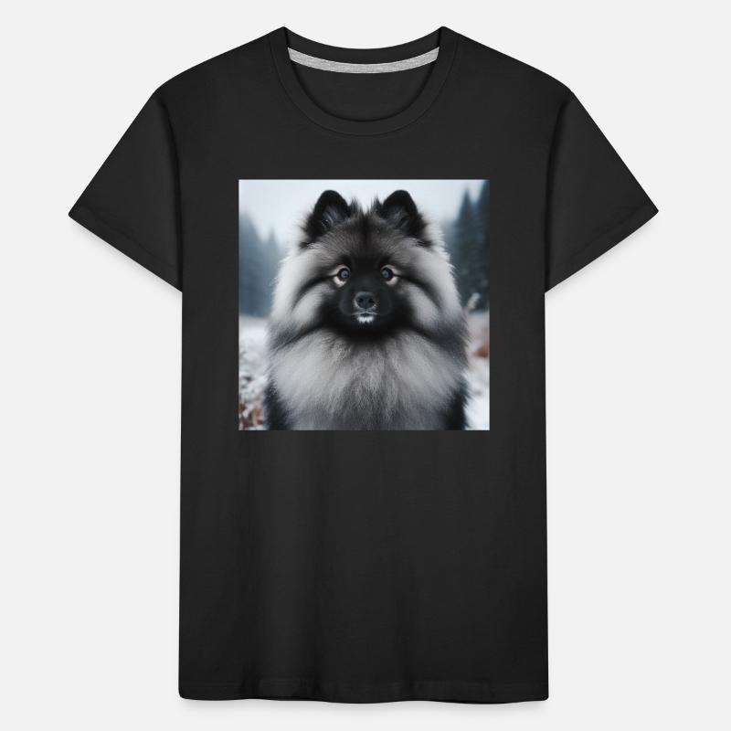 Wunderschöner Wolfspitz Kinder Premium Bio T-Shirt