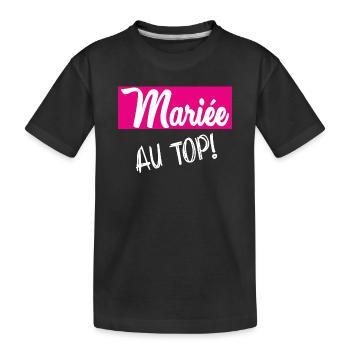 HOCHZEIT - Kinder Premium Bio T-Shirt - Schwarz - Vorne
