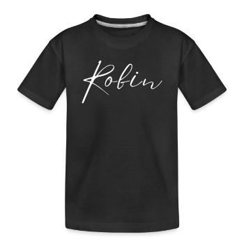 T-shirt Nom Robin cadeau pour hommes - T-shirt bio Premium Enfant - noir - Devant