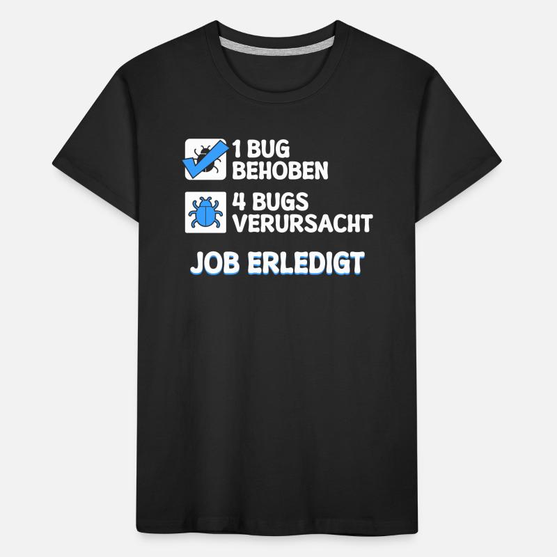 Développeur Coden skripting bugs debug correction de bugs T-shirt bio Premium Enfant