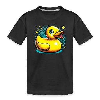 Caneton Canard Canard - T-shirt bio Premium Enfant - noir - Devant