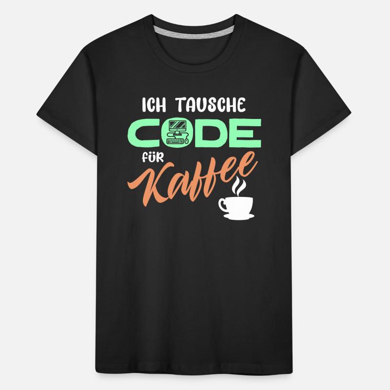 Code Développeur de déclaration Programmeur Ordinateur T-shirt bio Premium Enfant