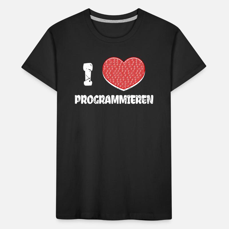 Developer Heart Programmer Statement Computer Science Kids' Premium Organic T-Shirt