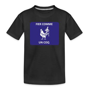 Stolz wie ein Hahn - Kinder Premium Bio T-Shirt - Schwarz - Vorne