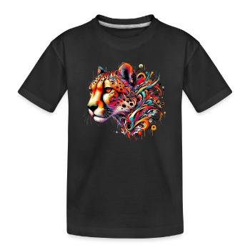 Guépard - T-shirt bio Premium Enfant - noir - Devant