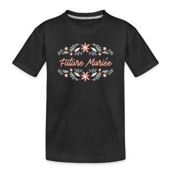 future mariée - T-shirt bio Premium Enfant - noir - Devant