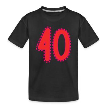40 - T-shirt bio Premium Enfant - noir - Devant