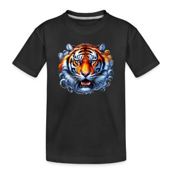 Tigre - T-shirt bio Premium Enfant - noir - Devant