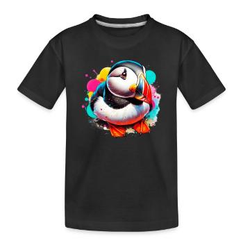 Macareux - T-shirt bio Premium Enfant - noir - Devant