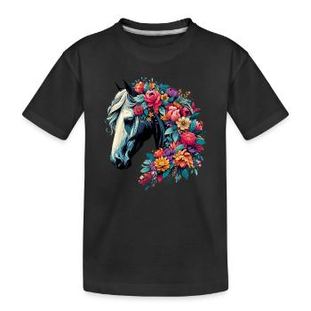 Cheval - T-shirt bio Premium Enfant - noir - Devant