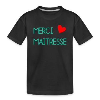GELIEBTE. VIELEN DANK. DANKE HERRIN - Kinder Premium Bio T-Shirt - Schwarz - Vorne