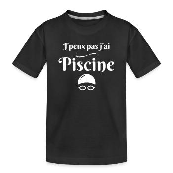 Schwimmen, Schwimmen, Schwimmen - Kinder Premium Bio T-Shirt - Schwarz - Vorne