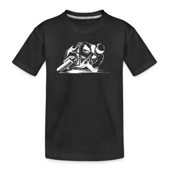 Icône de piste de course de moto Logo Moto - T-shirt bio Premium Enfant - noir - Devant