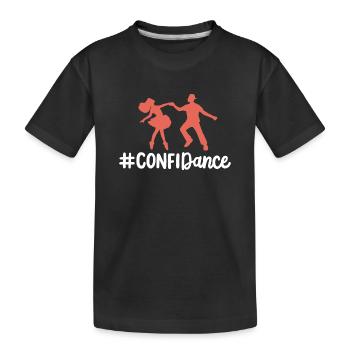 Tanzen Tanzpaar Tänzer - Kinder Premium Bio T-Shirt - Schwarz - Vorne