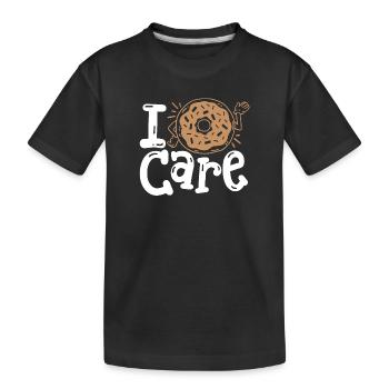 Donut Donut-Wortspiel - Kinder Premium Bio T-Shirt - Schwarz - Vorne