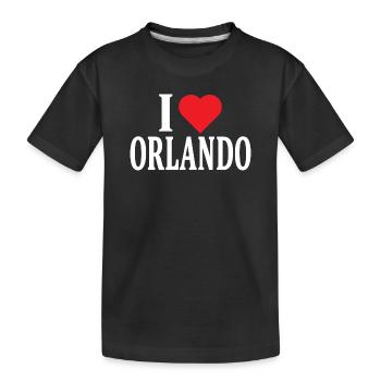 t-shirt I love Orlando t-shirt idée cadeau - T-shirt bio Premium Enfant - noir - Devant