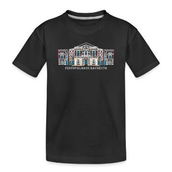 Iconic Festspielhaus Bayreuth, Bavière - T-shirt bio Premium Enfant - noir - Devant