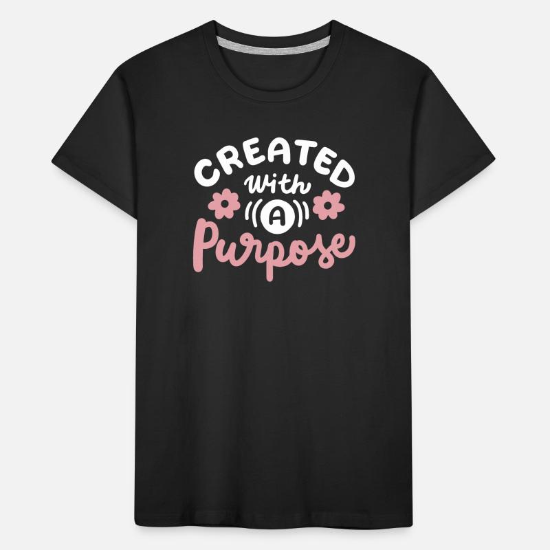 Christlicher Glaube Bibel Zitat Kinder Premium Bio T-Shirt