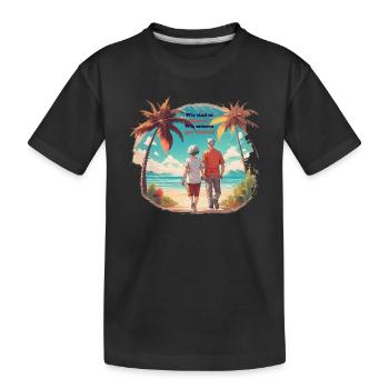 Nous sommes à la retraite - T-shirt bio Premium Enfant - noir - Devant
