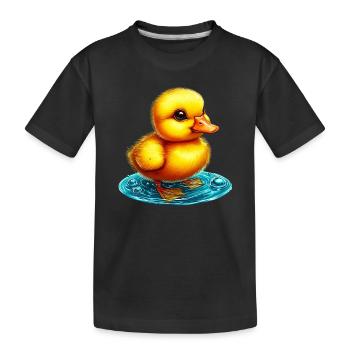 Caneton Canard Canard Canard - T-shirt bio Premium Enfant - noir - Devant