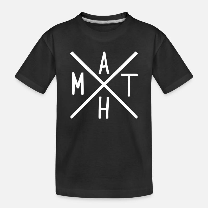 Mathe - Kinder Premium Bio T-Shirt - Schwarz