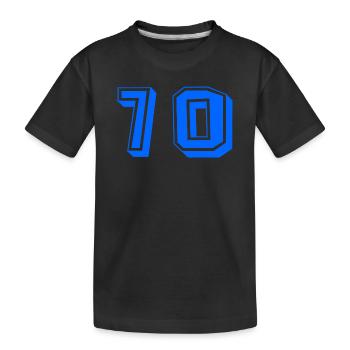 70. 70 ANS. 70e ANNIVERSAIRE. ANNIVERSAIRE 70 ANS. - T-shirt bio Premium Enfant - noir - Devant