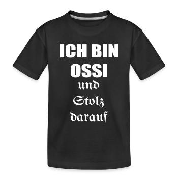Je suis un Ossi et j’en suis fier - T-shirt bio Premium Enfant - noir - Devant