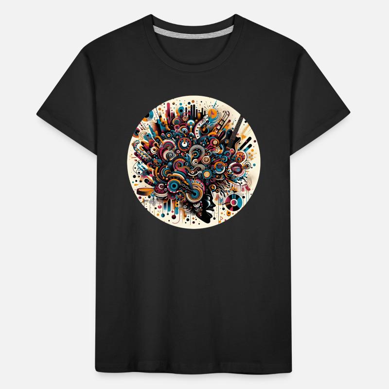 Afro Style Explosion Musicale Abstraite T-shirt bio Premium Enfant