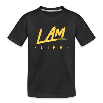 Ich bin das Leben Zen Motivation - Kinder Premium Bio T-Shirt - Schwarz - Vorne
