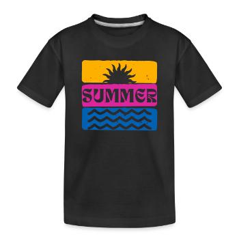 Été - T-shirt bio Premium Enfant - noir - Devant