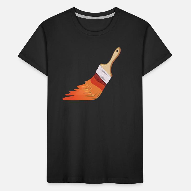 Painter Brushes Kids' Premium Organic T-Shirt
