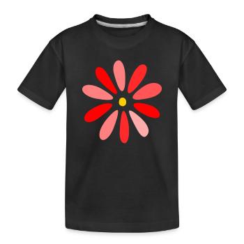 FLEUR. JE PEUX PAS. JE JARDINE. JARDIN. RETRAITE. - T-shirt bio Premium Enfant - noir - Devant