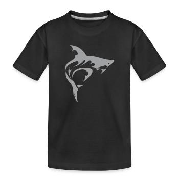 Requin - T-shirt bio Premium Enfant - noir - Devant