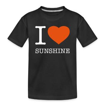 J’AIME LE SOLEIL SOLEIL - T-shirt bio Premium Enfant - noir - Devant