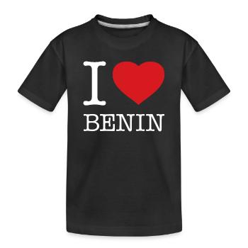 J’ADORE LE BÉNIN - T-shirt bio Premium Enfant - noir - Devant