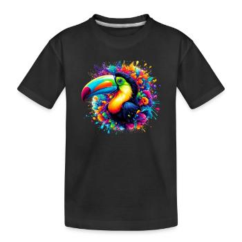 Tukan - Kinder Premium Bio T-Shirt - Schwarz - Vorne