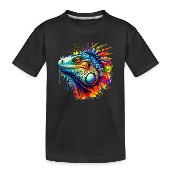 Iguane - T-shirt bio Premium Enfant - noir - Devant