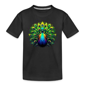 Paon - T-shirt bio Premium Enfant - noir - Devant