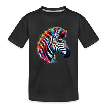 Zèbre - T-shirt bio Premium Enfant - noir - Devant
