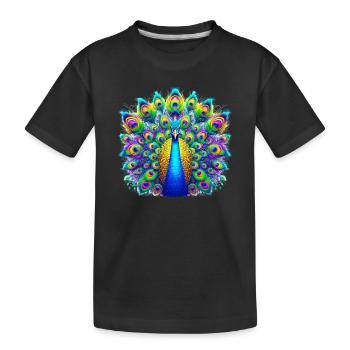 Paon - T-shirt bio Premium Enfant - noir - Devant