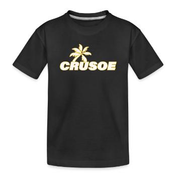 CRUSOE - Kinder Premium Bio T-Shirt - Schwarz - Vorne