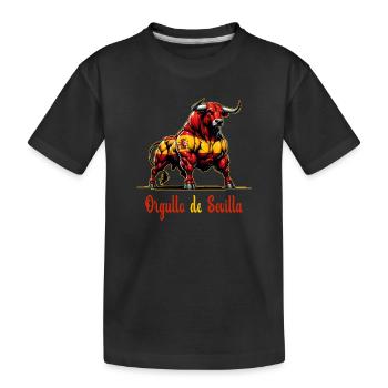 Design du drapeau de la Pride Seville - T-shirt bio Premium Enfant - noir - Devant