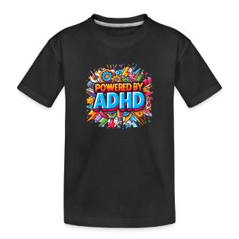 ADHD - Kids' Premium Organic T-Shirt - black - Front