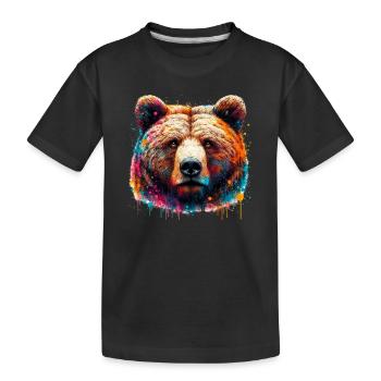 Ours - T-shirt bio Premium Enfant - noir - Devant