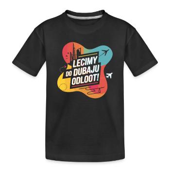 S’envoler pour Dubaï avec DJ Akun - T-shirt bio Premium Enfant - noir - Devant